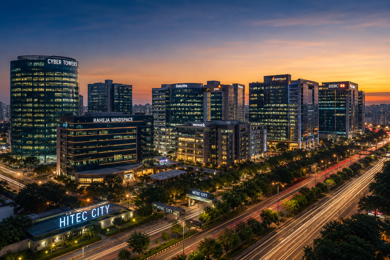 Corporate Hubs Near HITEC City Hyderabad